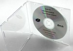 Slim Case für 1 CD mit transparentem Tray